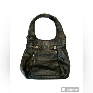 Banana Republic Black All Leather Bag